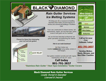 Tablet Screenshot of blackdiamondraingutter.com